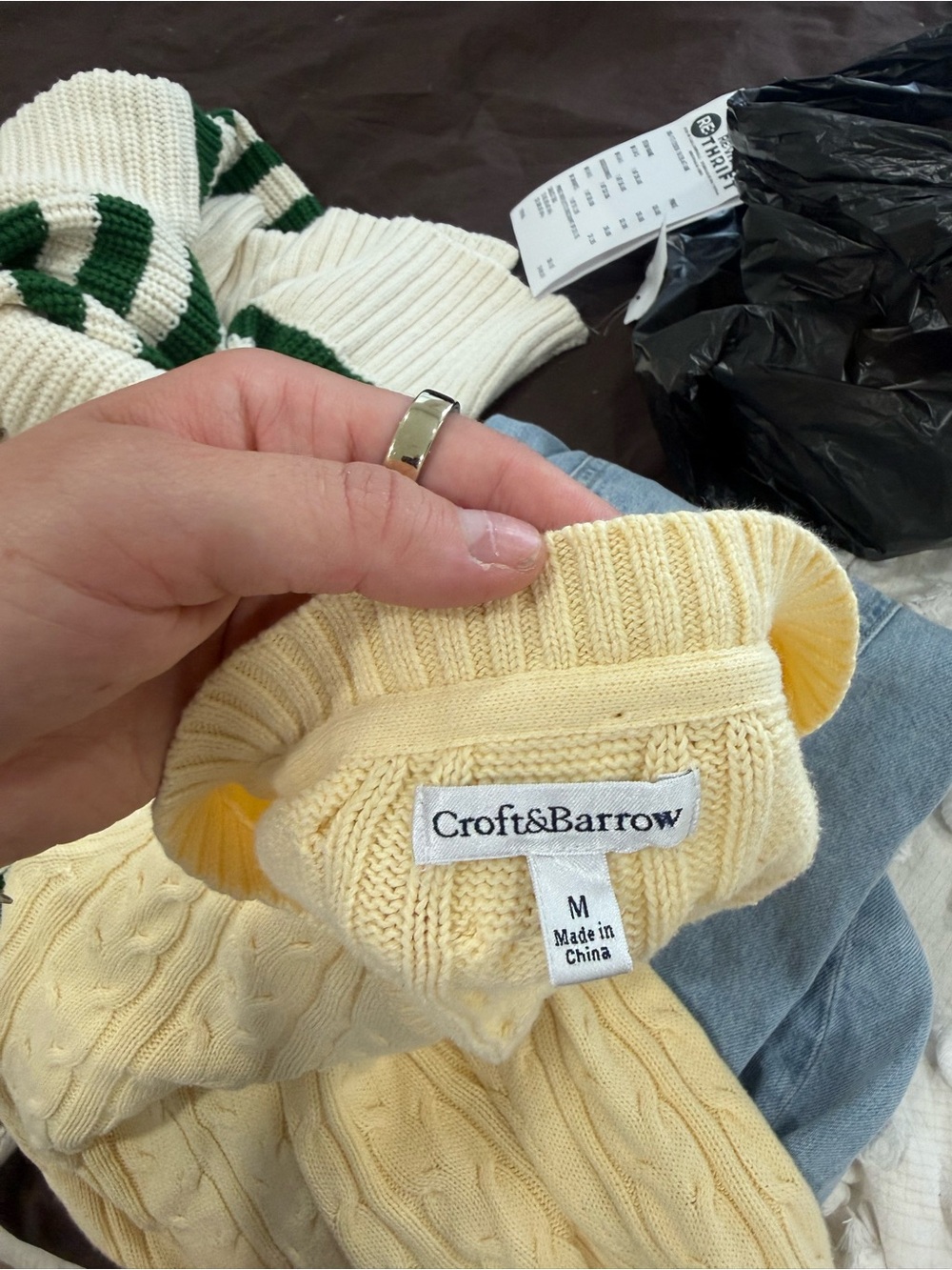 croft and barrow knit sweater M - Picture 3 of 11